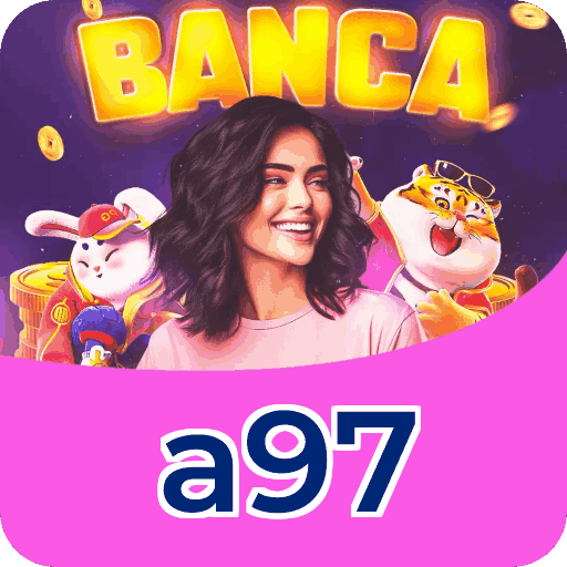 Números do app a97 em material de marketing — ilustração, não auditoria